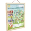 Tableau organisation enfant activités responsabilités en bois