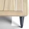 Table basse de jardin Fabrik métal noir et acacia 80x60xH35 cm < Gifi Clearance