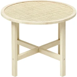 Table basse Kanna cannage de rotin Ø60xH45 cm < Gifi Clearance
