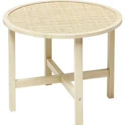 Table basse Kanna cannage de rotin Ø60xH45 cm < Gifi Clearance