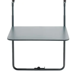 Table d'appoint pour balcon Oslow pliante acier gris 60x40xH68cm