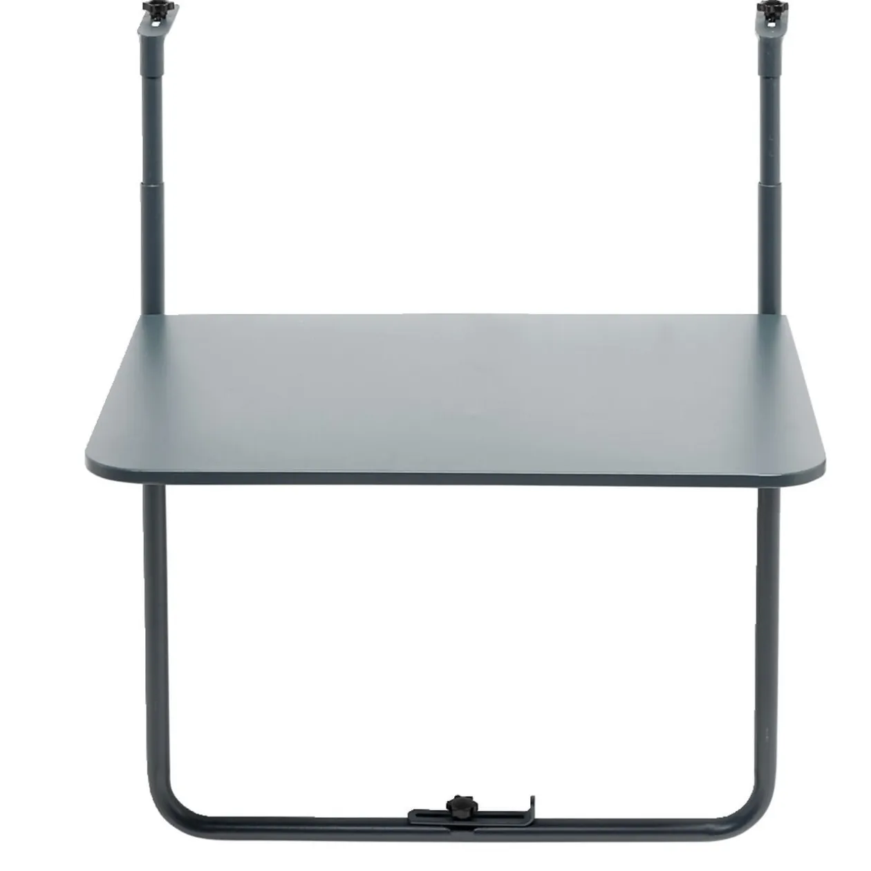Table d'appoint pour balcon Oslow pliante acier gris 60x40xH68cm
