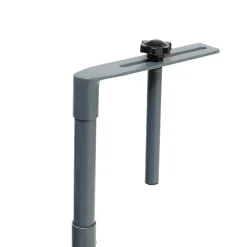 Table d'appoint pour balcon Oslow pliante acier gris 60x40xH68cm