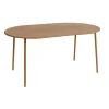 Table de jardin 6 personnes Faro métal orange 160x90xH74cm