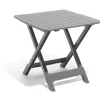 Table de jardin 2 personnes pliante plastique gris Relax < Gifi Hot