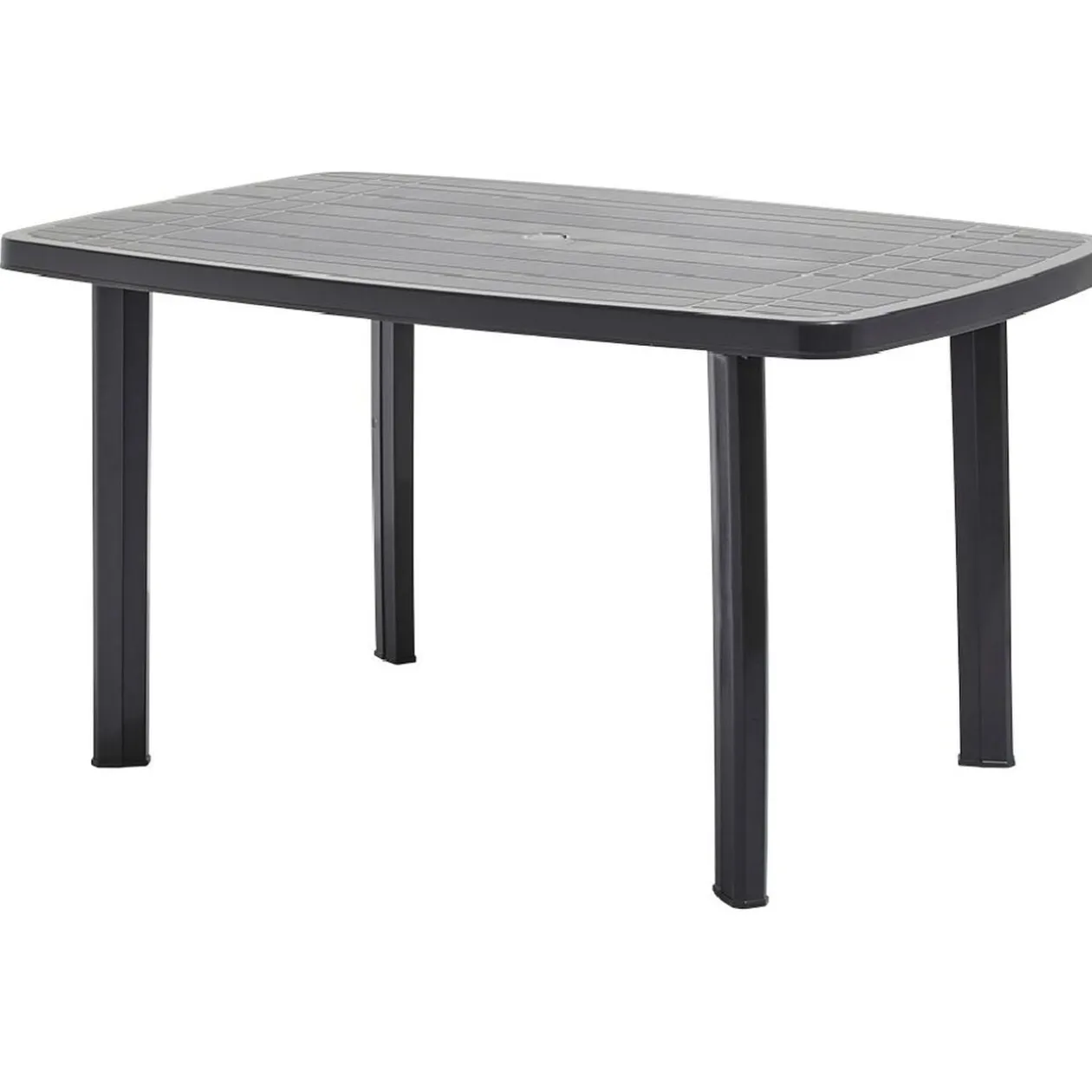 Table de jardin rectangulaire 6 personnes Viva gris foncé 137x72xH85cm
