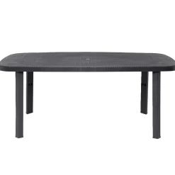 Table de jardin rectangulaire Viva plastique gris 177x86xH72cm < Gifi Hot