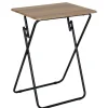 Table pliante métal et bois Practical 48x38xH66cm