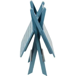 Table pliante Relax plastique bleu 72x70xH79cm