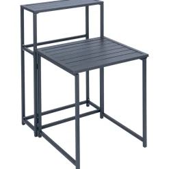 Table pour balcon Oslow pliante acier gris 60xP75xH100cm < Gifi Best