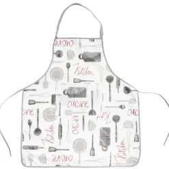 Tablier de cuisine avec inscriptions 72x65cm < Gifi Discount