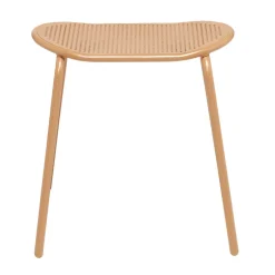 Tabouret acier perforé Faro orange 45x28xH45cm