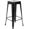 Tabouret bar Fabrik métal noir Ø31xH75cm