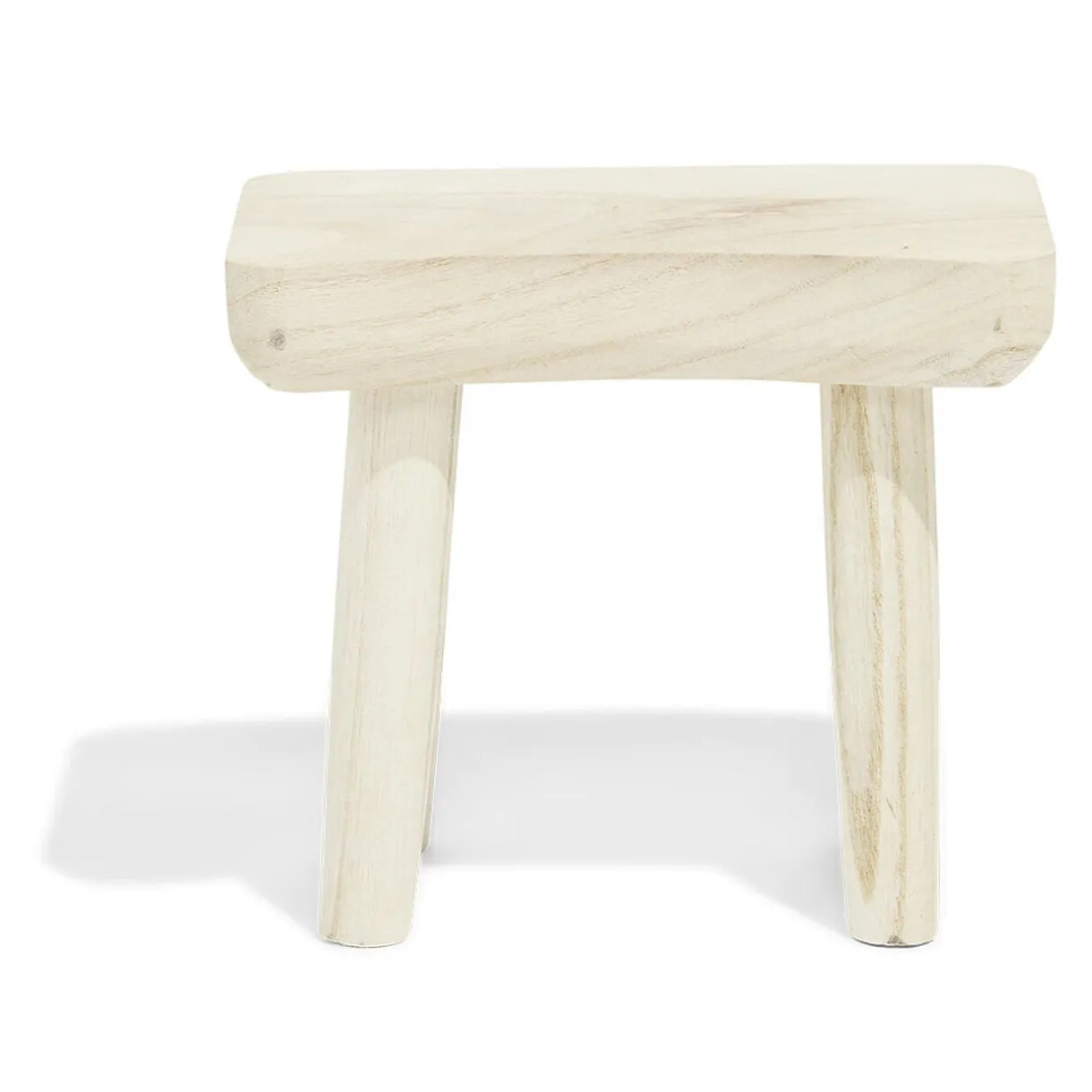 Tabouret bois naturel L27x17xH24cm < Gifi Clearance