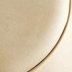 Tabouret rond Spiro pieds fins plastique beige Ø33xH46cm