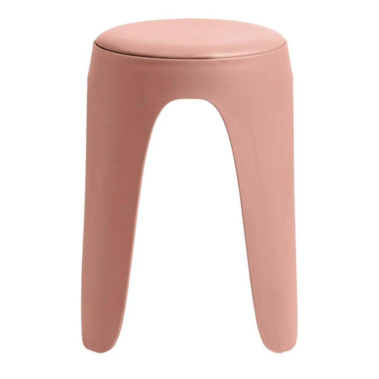 Tabouret rond Spiro pieds fins plastique terracotta Ø33xH46cm < Gifi Outlet