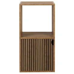 Étagère Adam 2 cases dont 1 porte bois marron 30x29,5xH60,5cm < Gifi Discount