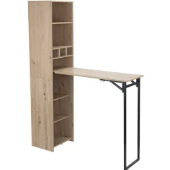 Étagère bar pliable en bois Luffi 131,5x43xH180cm < Gifi Online