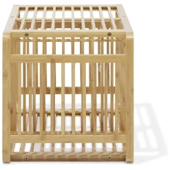 Étagère 2 cases Macao bambou naturel - L33xH.64,5xP.33 cm