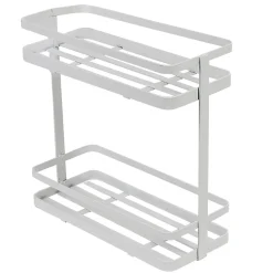 Étagère de cuisine design filaire métal blanc à poser