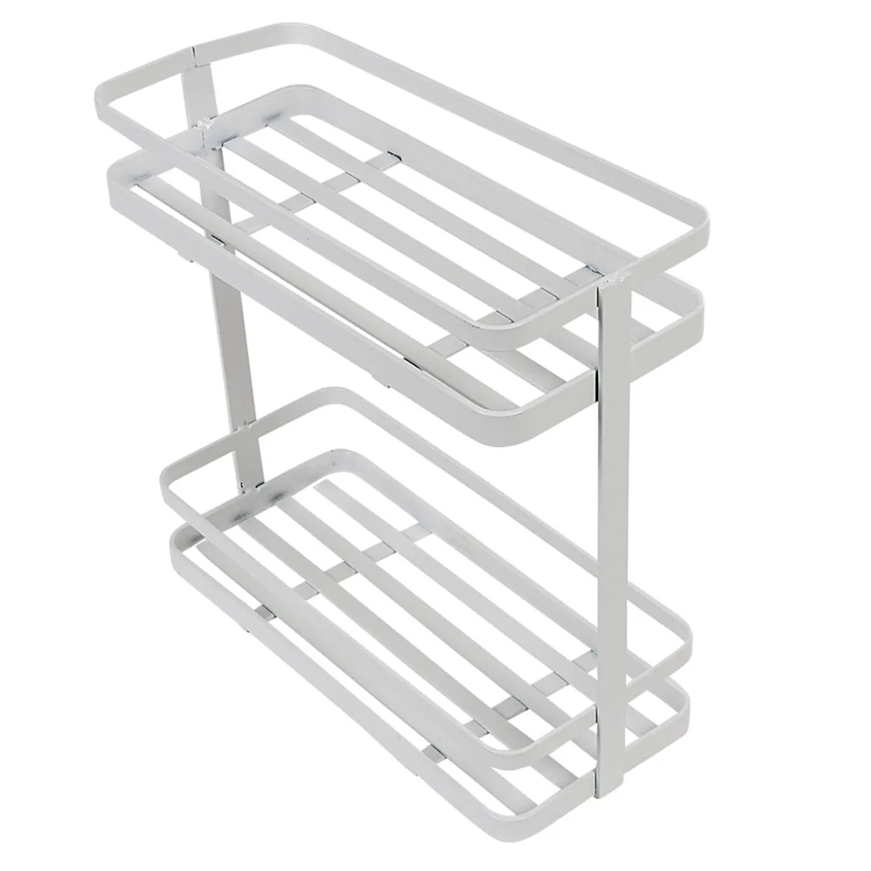 Étagère de cuisine design filaire métal blanc à poser