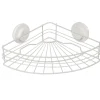 Étagère de douche panier d'angle à ventouse blanc < Gifi Sale