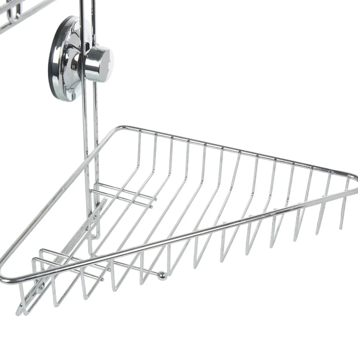 Étagère de douche 2 paniers d angle à ventouse gris < Gifi New