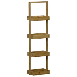 Étagère de rangement bambou 4 niveaux