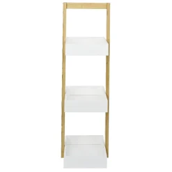 Étagère de salle de bain à 3 niveaux bambou 22x24xH73cm
