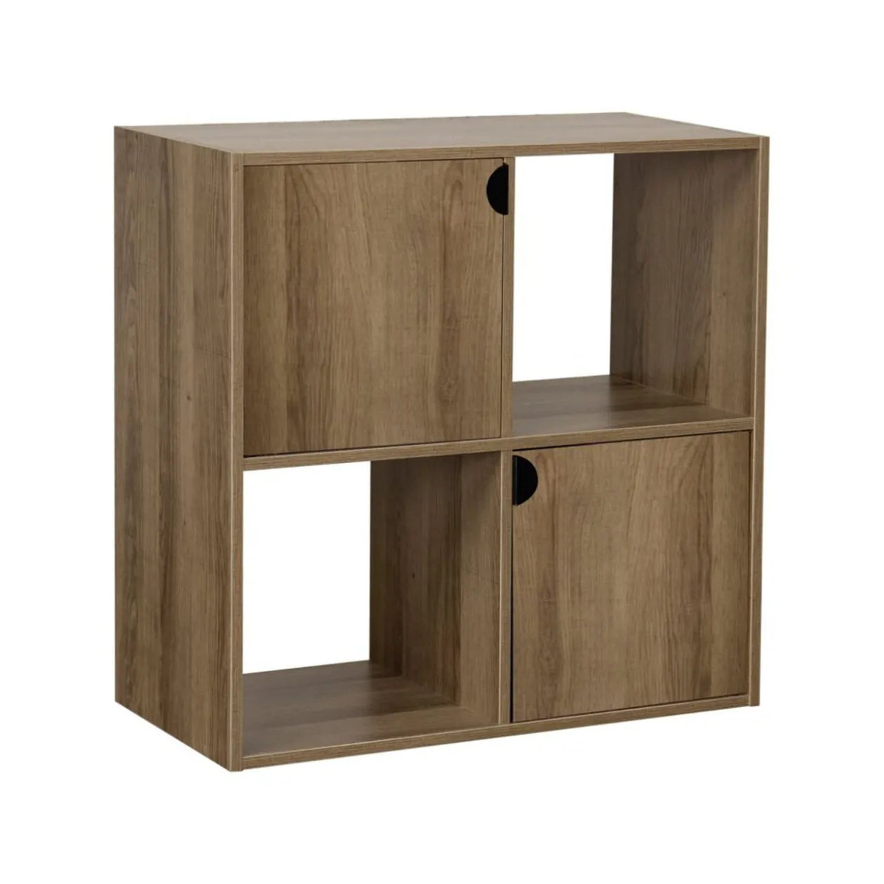 Étagère en bois 4 cases Adam brun naturel 60xP29,5xH60cm