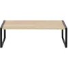 Étagère en bois et métal noir 50x15xH18cm