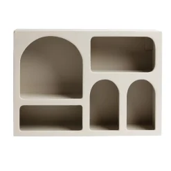 Étagère en bois 6 niches blanc 40x9xH28cm < Gifi Hot