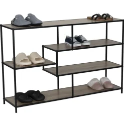 Étagère en bois 5 niveaux Luffi effet stratifié 116x30xH76cm < Gifi Outlet