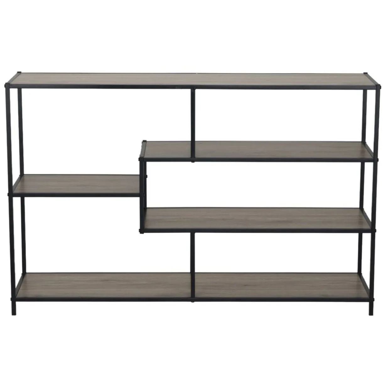 Étagère en bois 5 niveaux Luffi effet stratifié 116x30xH76cm < Gifi Outlet