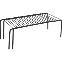 Étagère extensible en métal noir 43à69x20xH14,5cm < Gifi New