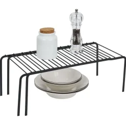 Étagère extensible en métal noir 43à69x20xH14,5cm < Gifi New