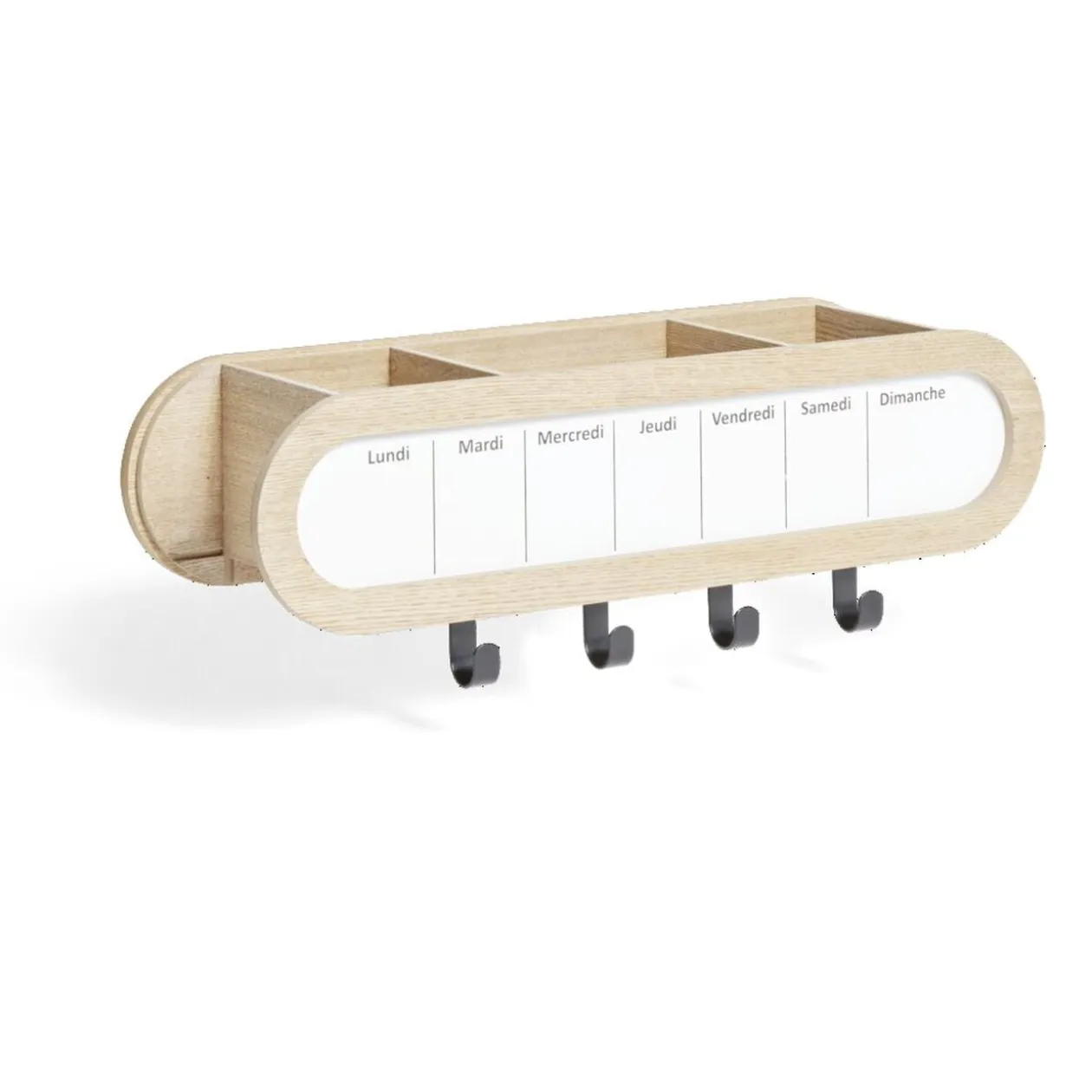 Étagère murale mémo semainier 48x15,5xH12cm
