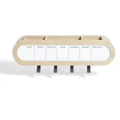 Étagère murale mémo semainier 48x15,5xH12cm