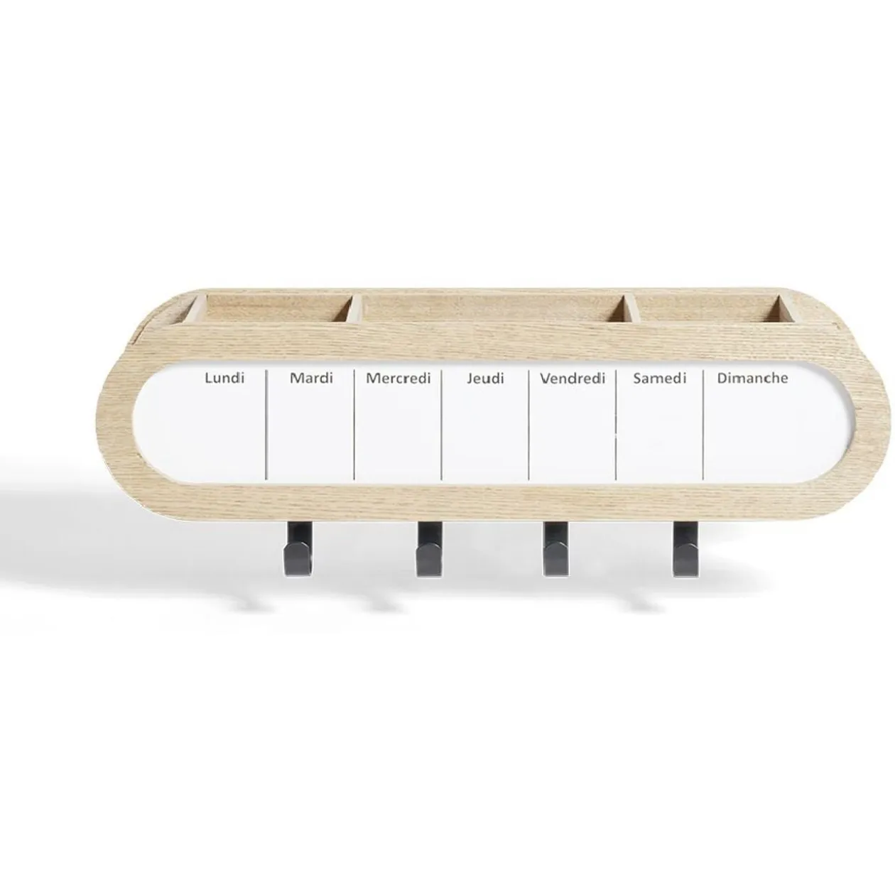 Étagère murale mémo semainier 48x15,5xH12cm