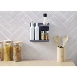 Étagère murale plastique 2 niveaux x2 < Gifi Online