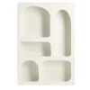 Étagère niche 5 emplacements bois blanc 65x45x9cm < Gifi