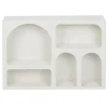 Étagère 5 niches bois blanc 50x9xH34cm