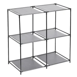 Étagère 3 niveaux 4 compartiments 68x35xH70cm < Gifi Hot