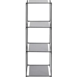 Étagère 4 niveaux 3 compartiments métal noir 35x35xH102cm < Gifi New