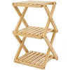 Étagère 3 niveaux pliable bambou naturel 22,1xH35,5x18,3cm < Gifi Online