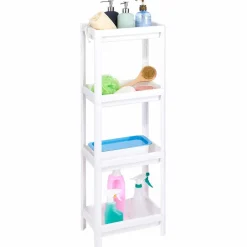 Étagère salle de bain 4 niveaux blanc < Gifi Online