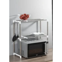 Étagère télescopique spéciale micro ondes 2 niveaux < Gifi Online