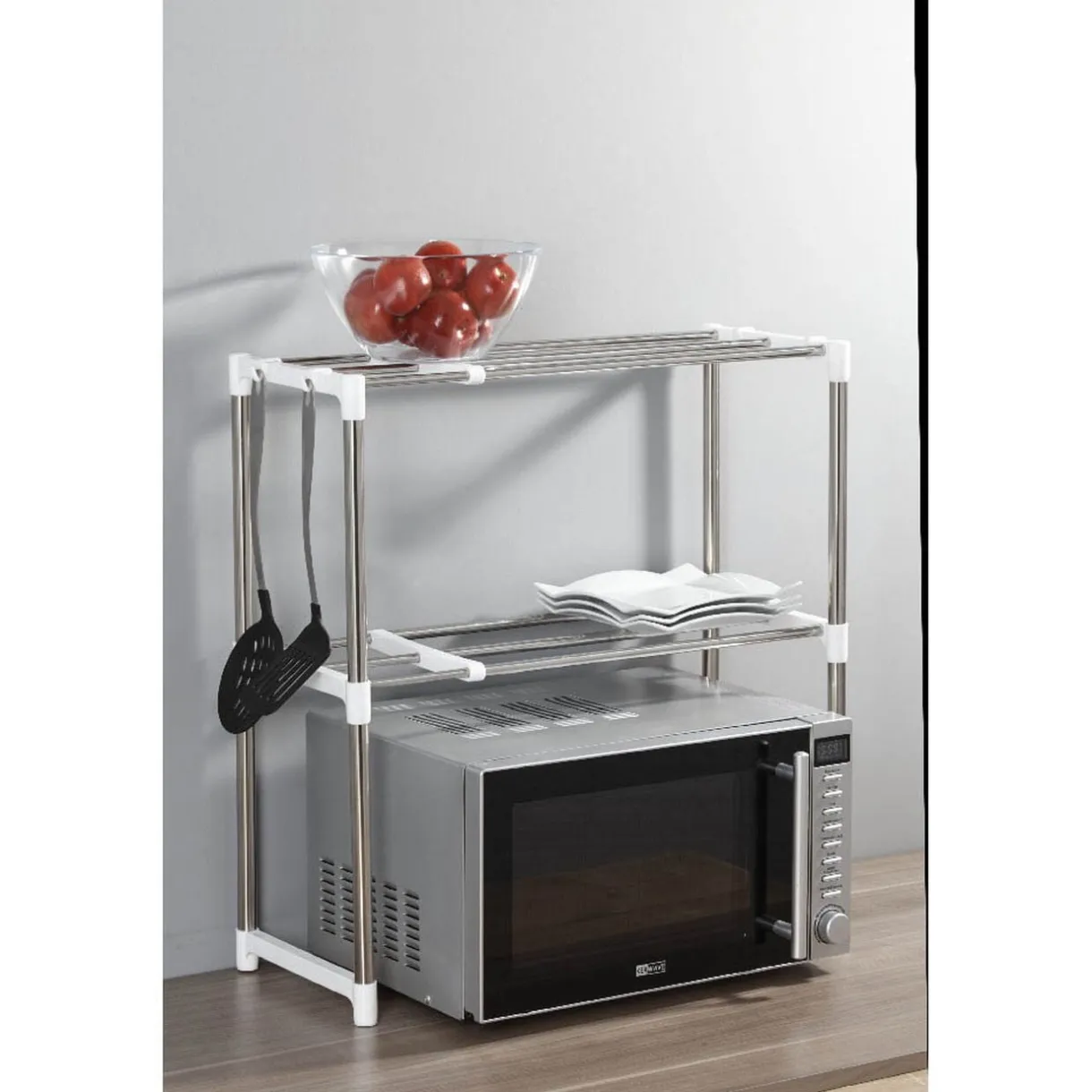 Étagère télescopique spéciale micro ondes 2 niveaux < Gifi Online