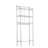 Étagère WC 3 niveaux acier gris 59,5x26,5xH170cm
