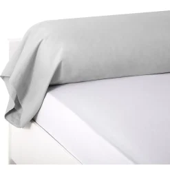 Taie de traversin uni gris 85xL185cm < Gifi Discount